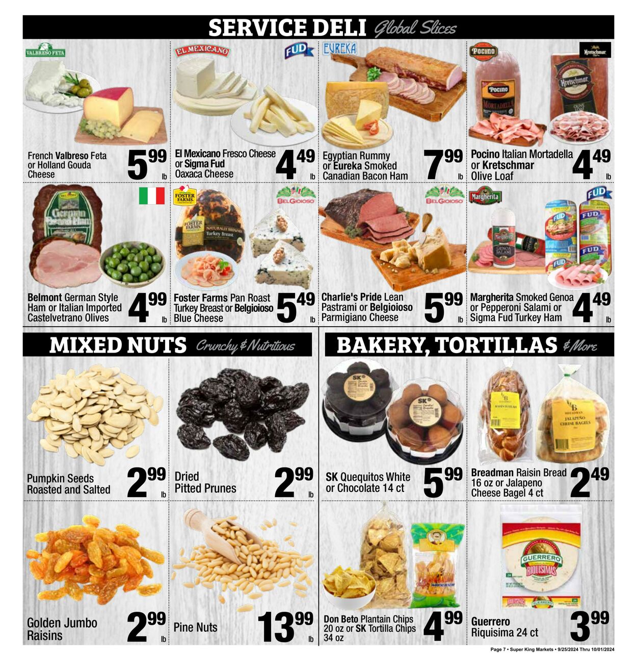 Weekly ad Super King Markets 09/25/2024 - 10/01/2024