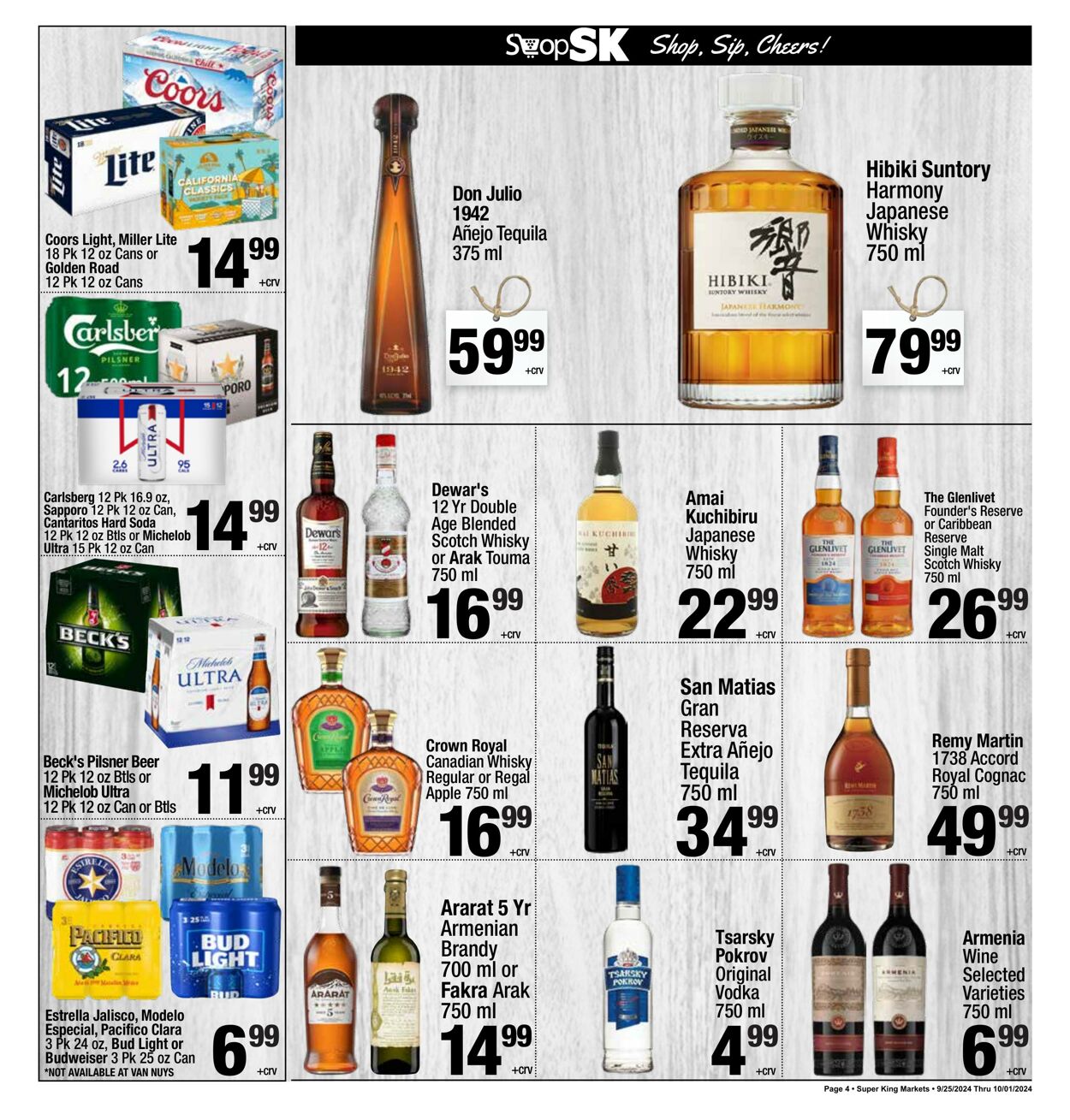 Weekly ad Super King Markets 09/25/2024 - 10/01/2024