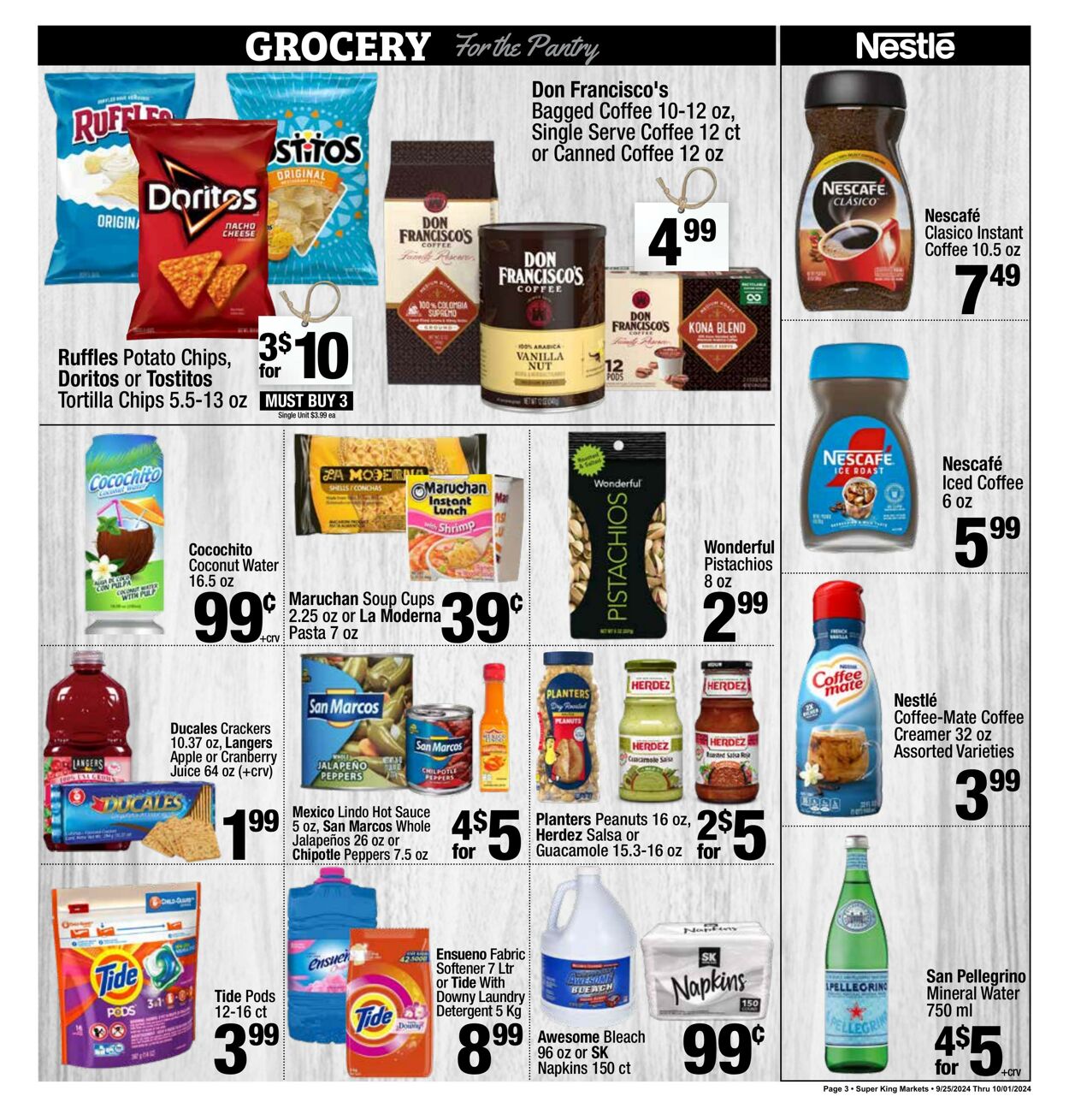 Weekly ad Super King Markets 09/25/2024 - 10/01/2024