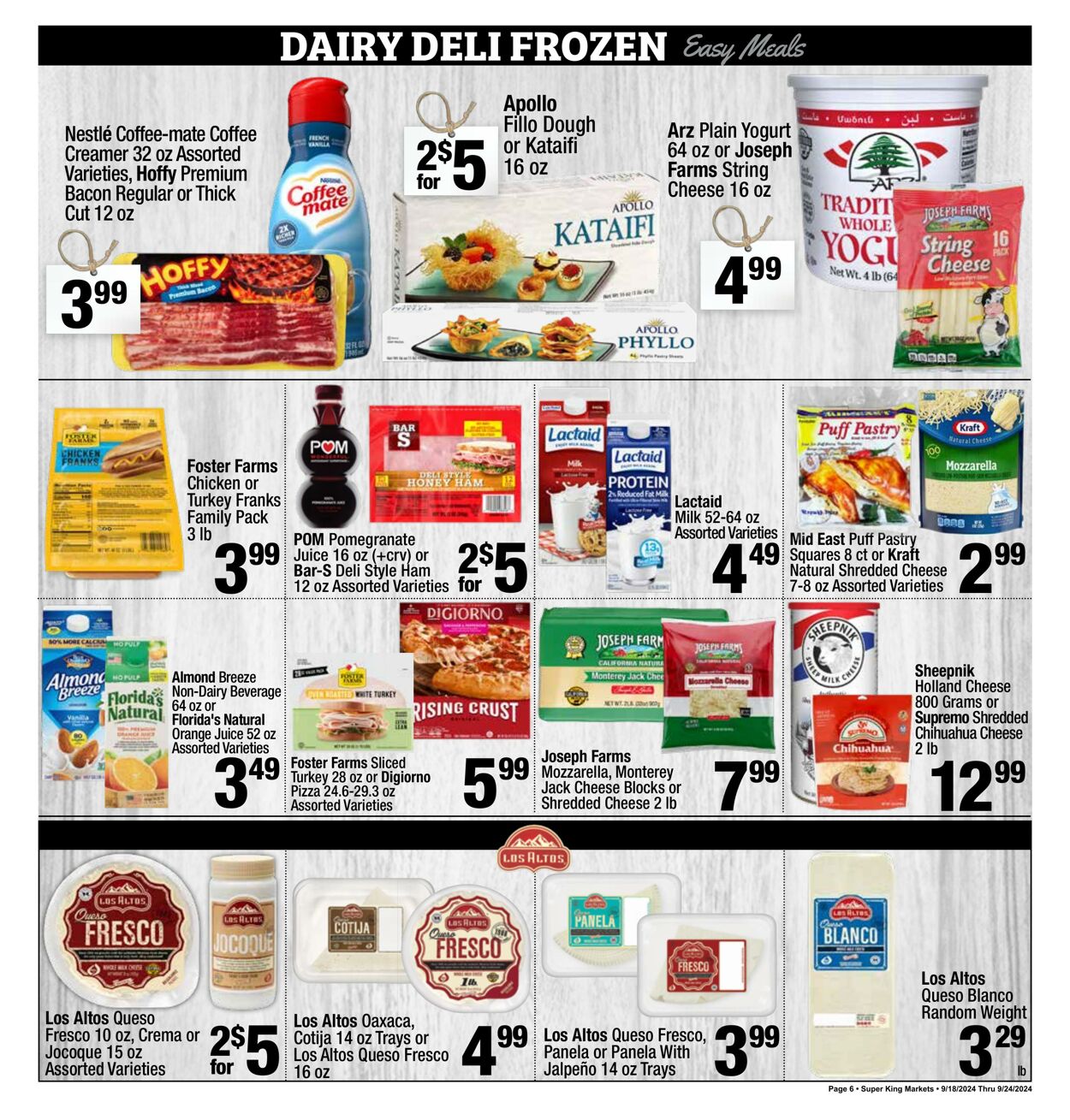 Weekly ad Super King Markets 09/18/2024 - 09/24/2024