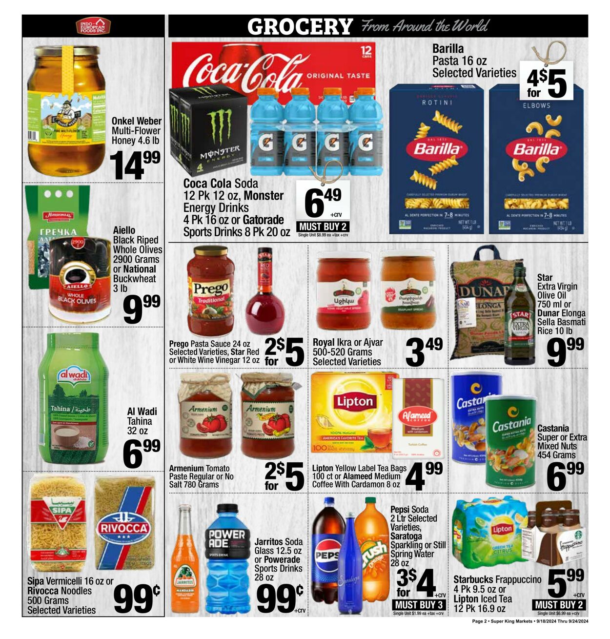 Weekly ad Super King Markets 09/18/2024 - 09/24/2024