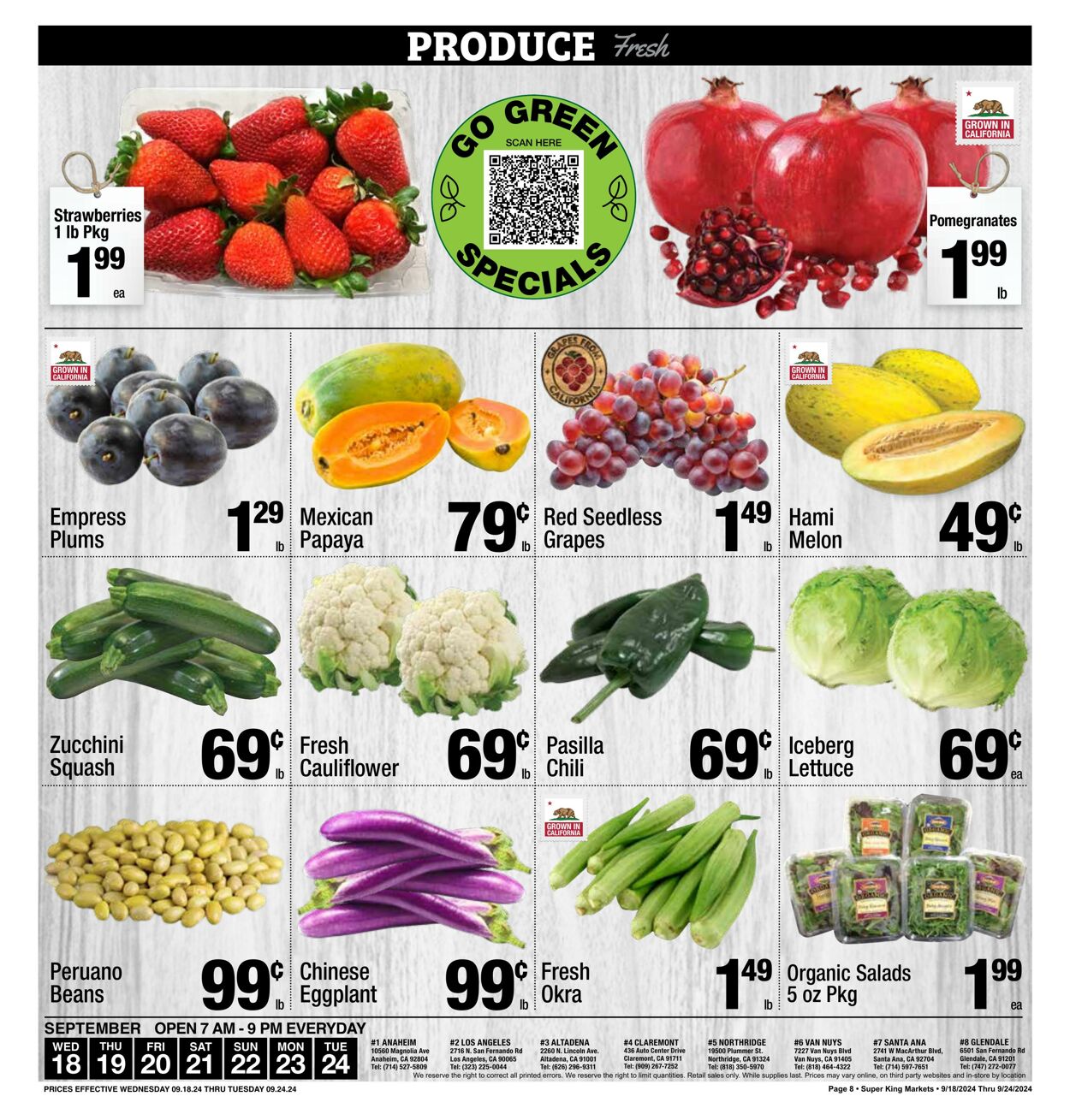 Weekly ad Super King Markets 09/18/2024 - 09/24/2024