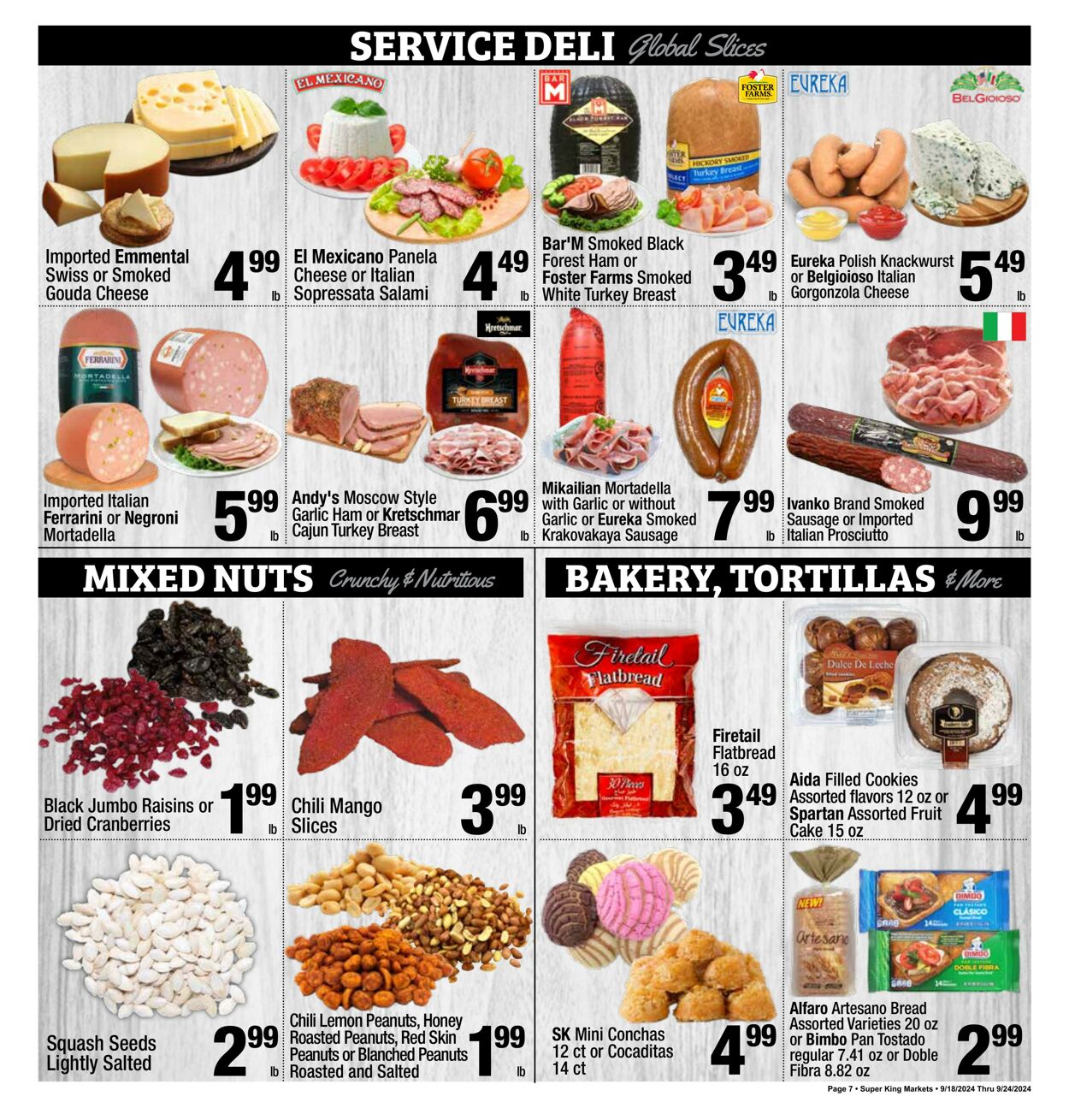 Weekly ad Super King Markets 09/18/2024 - 09/24/2024