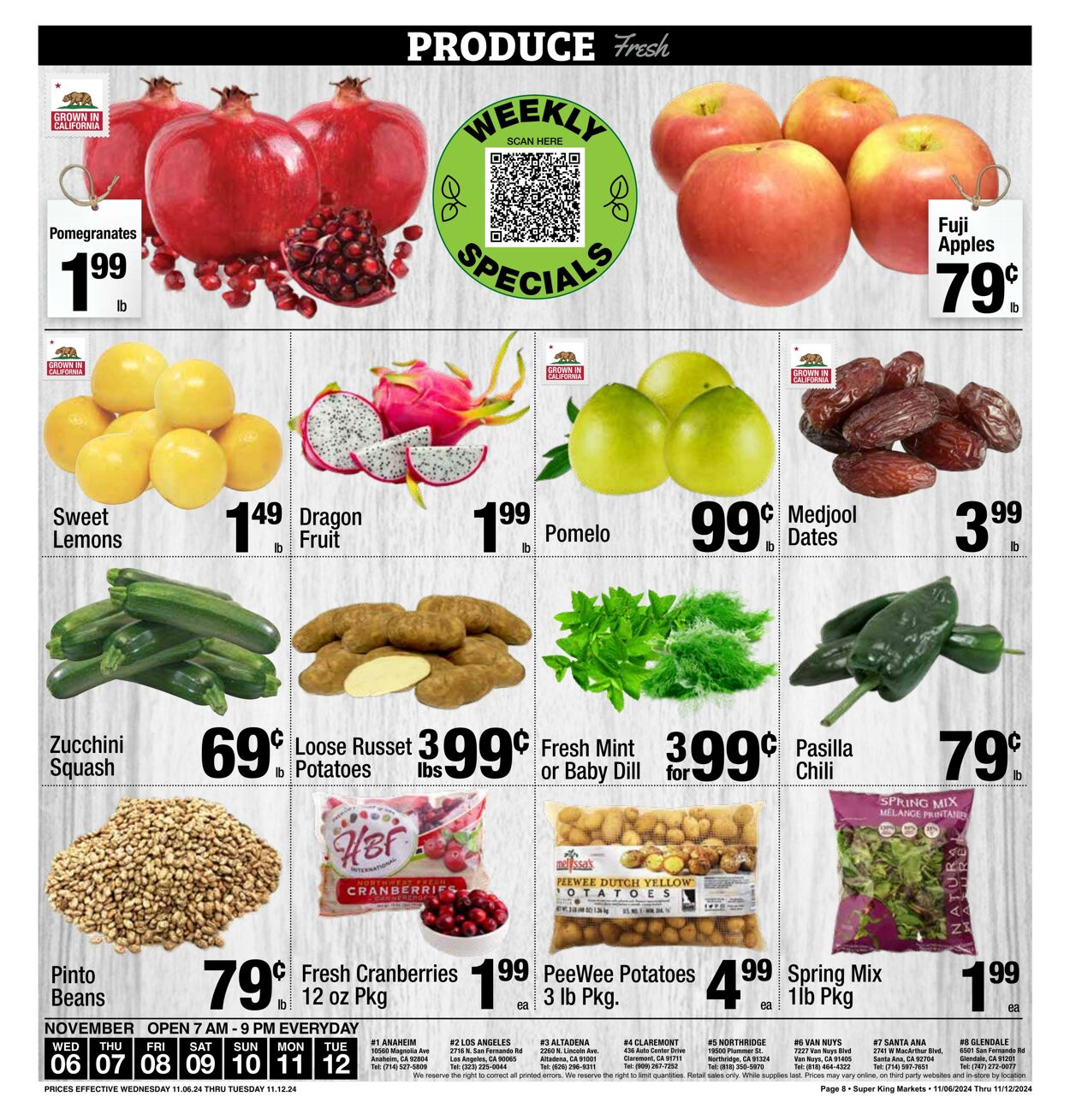 Weekly ad Super King Markets 11/06/2024 - 11/13/2024