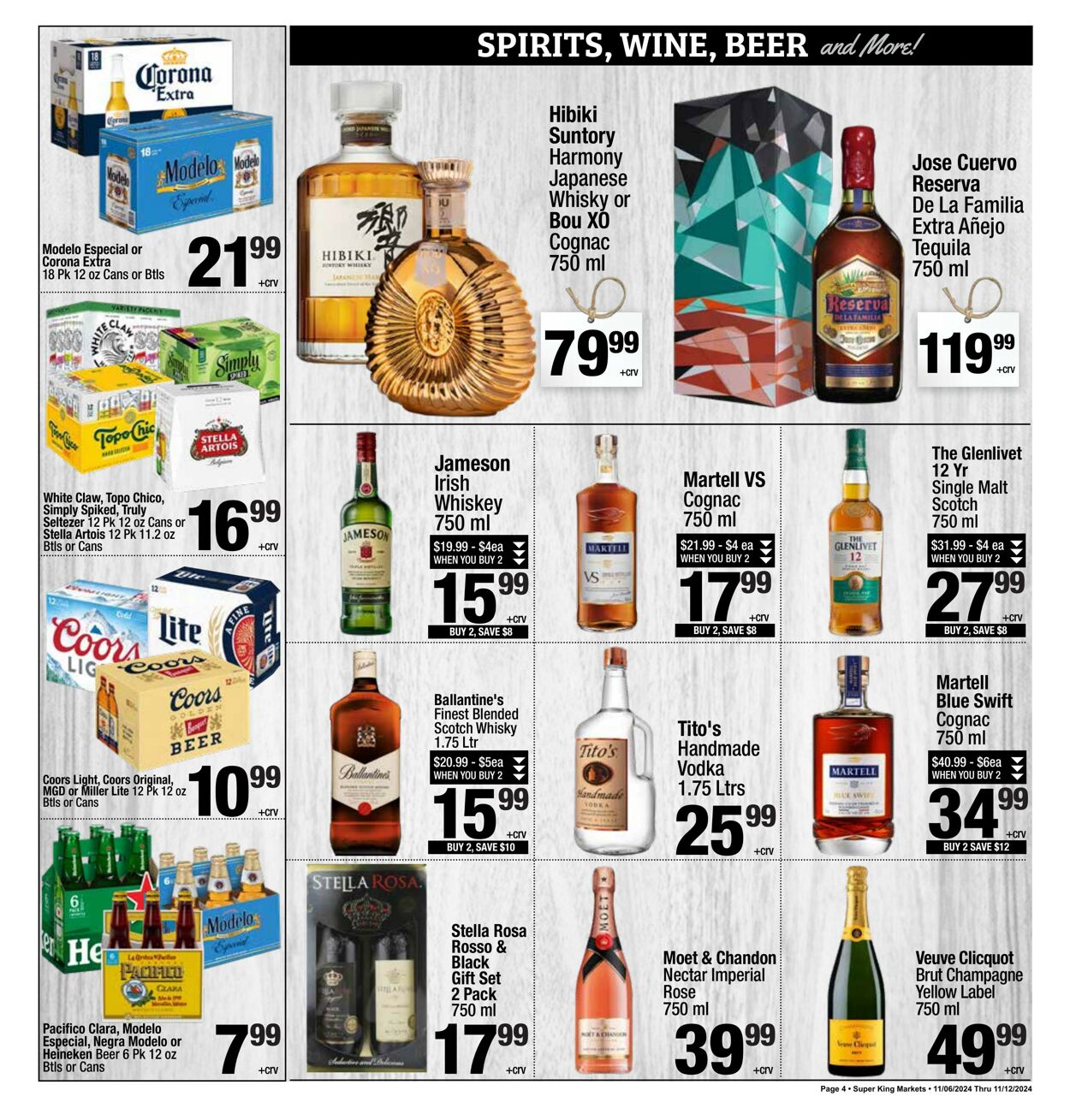 Weekly ad Super King Markets 11/06/2024 - 11/13/2024