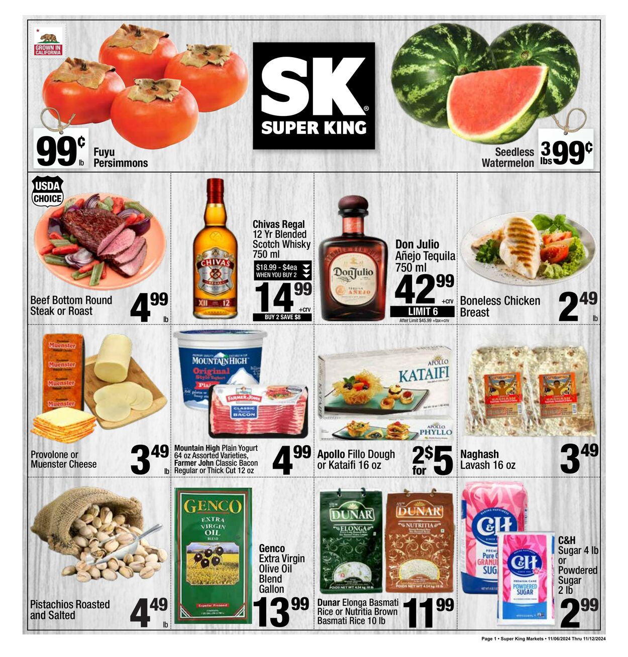 Weekly ad Super King Markets 11/06/2024 - 11/13/2024