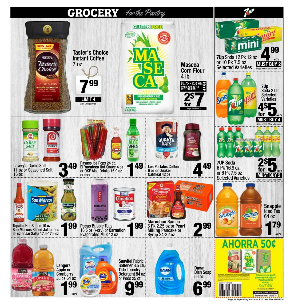 Weekly ad Super King Markets 09/11/2024 - 09/17/2024