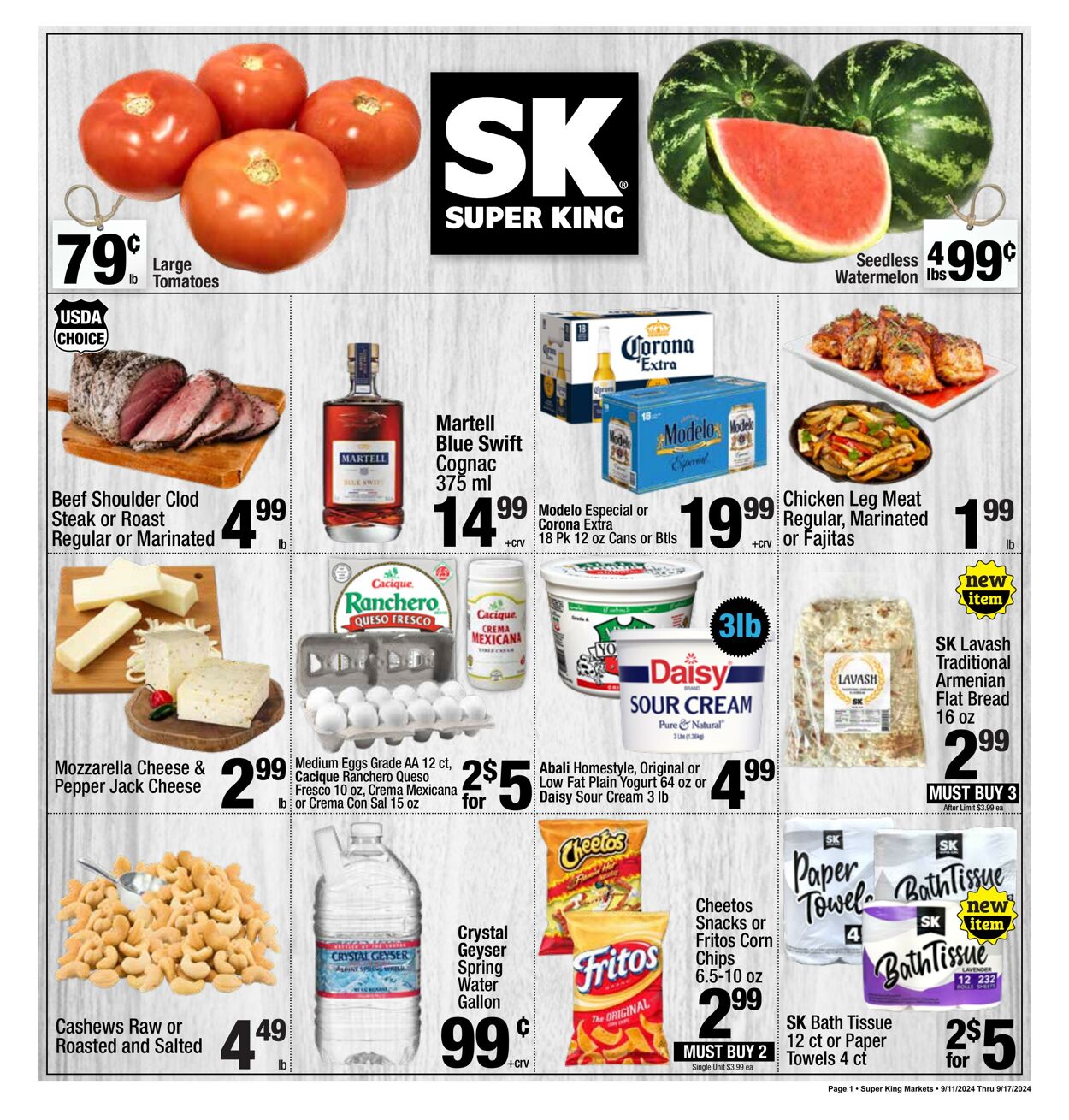 Weekly ad Super King Markets - Superkingmarkets Sep 11, 2024 - Sep 17, 2024