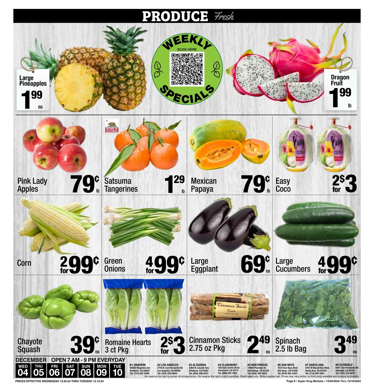 Weekly ad Super King Markets 12/04/2024 - 12/10/2024