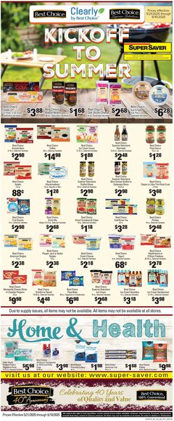 Weekly ad Super Saver 05/21/2025 - 06/10/2025