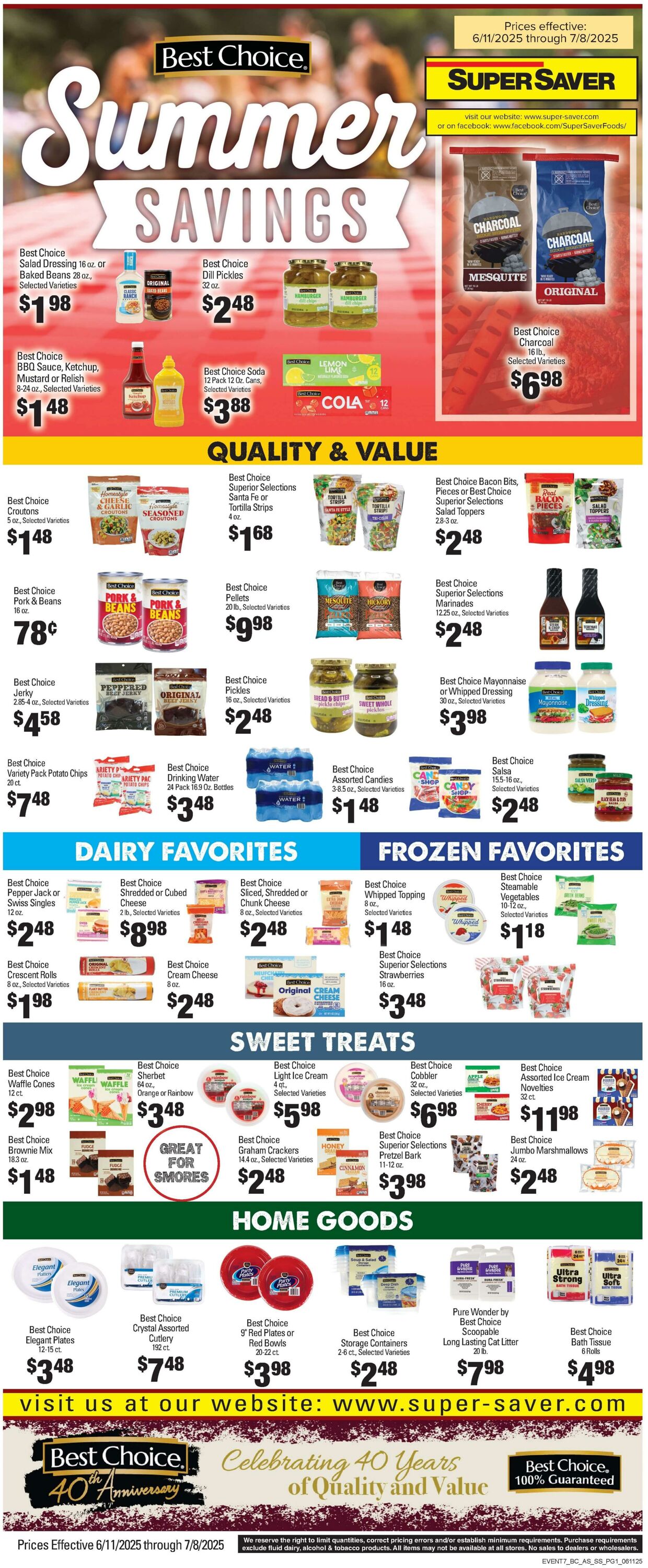 Weekly ad Super Saver 06/11/2025 - 07/08/2025