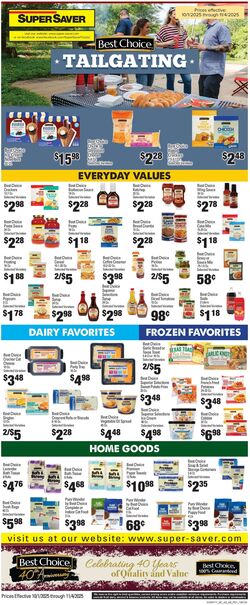 Weekly ad Super Saver 10/01/2025 - 11/04/2025
