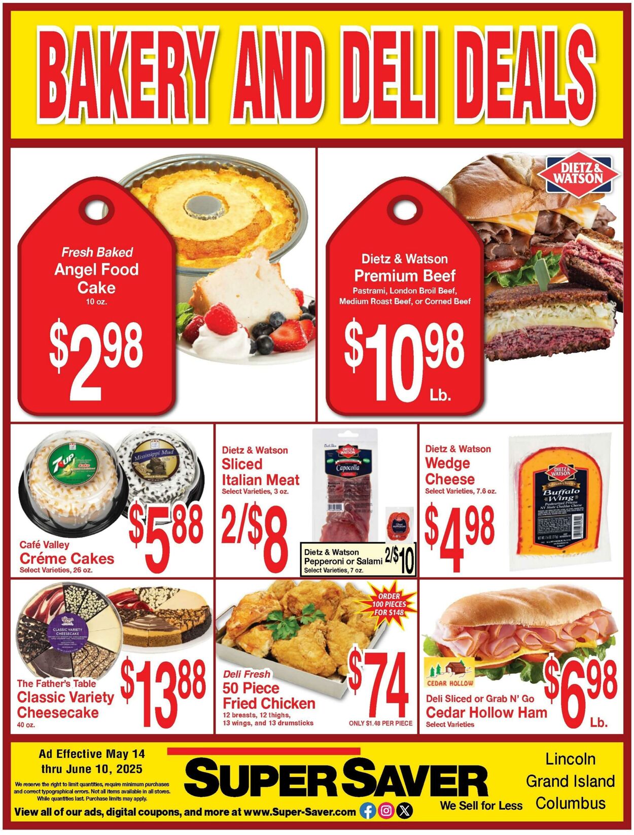 Weekly ad Super Saver 05/14/2025 - 06/10/2025