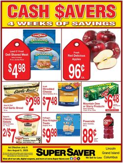 Weekly ad Super Saver 07/09/2025 - 08/05/2025