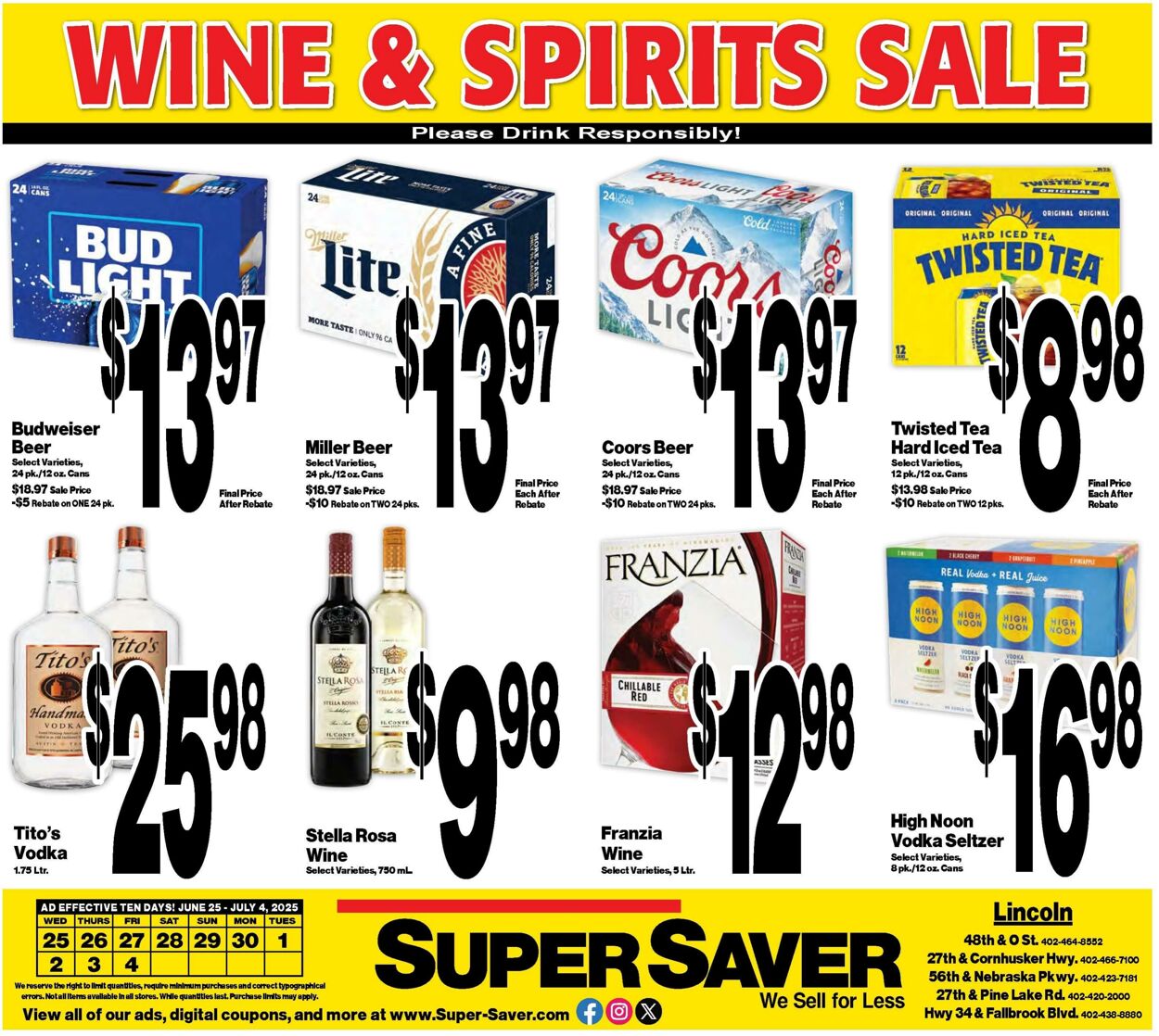 Weekly ad Super Saver 06/25/2025 - 07/04/2025