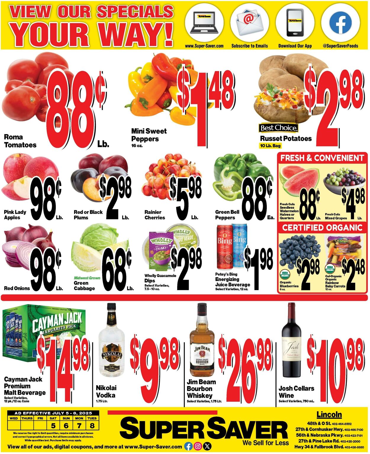 Weekly ad Super Saver 07/05/2025 - 07/08/2025
