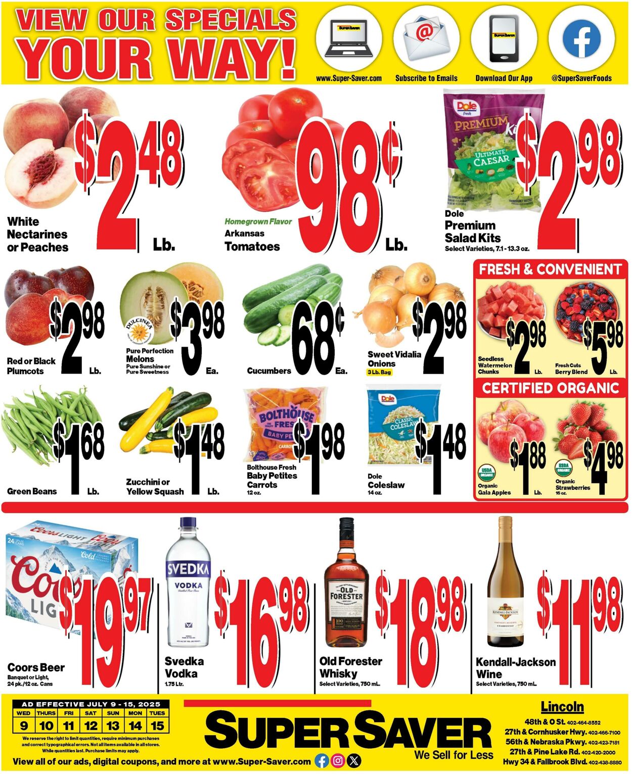 Weekly ad Super Saver 07/16/2025 - 07/22/2025