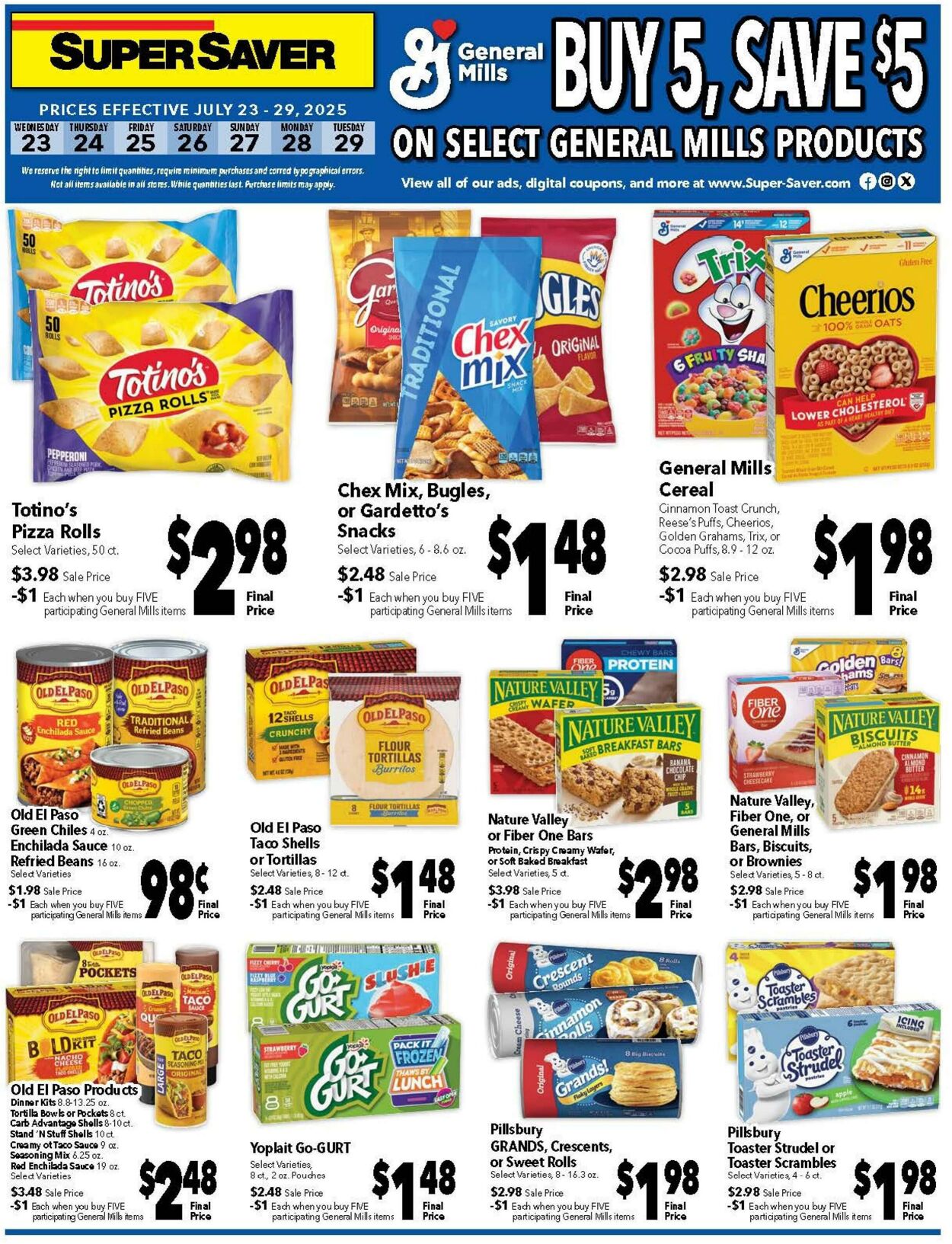 Weekly ad Super Saver 07/23/2025 - 07/29/2025
