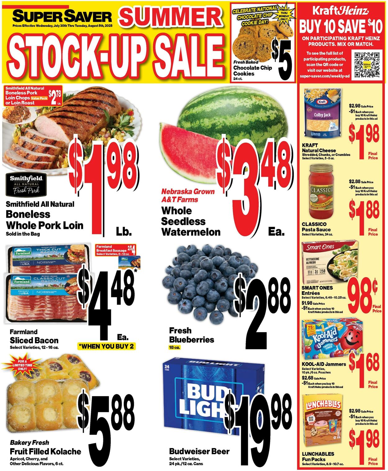 Weekly ad Super Saver 07/30/2025 - 08/05/2025