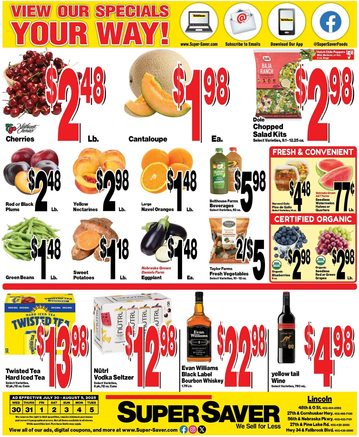 Weekly ad Super Saver 07/30/2025 - 08/05/2025
