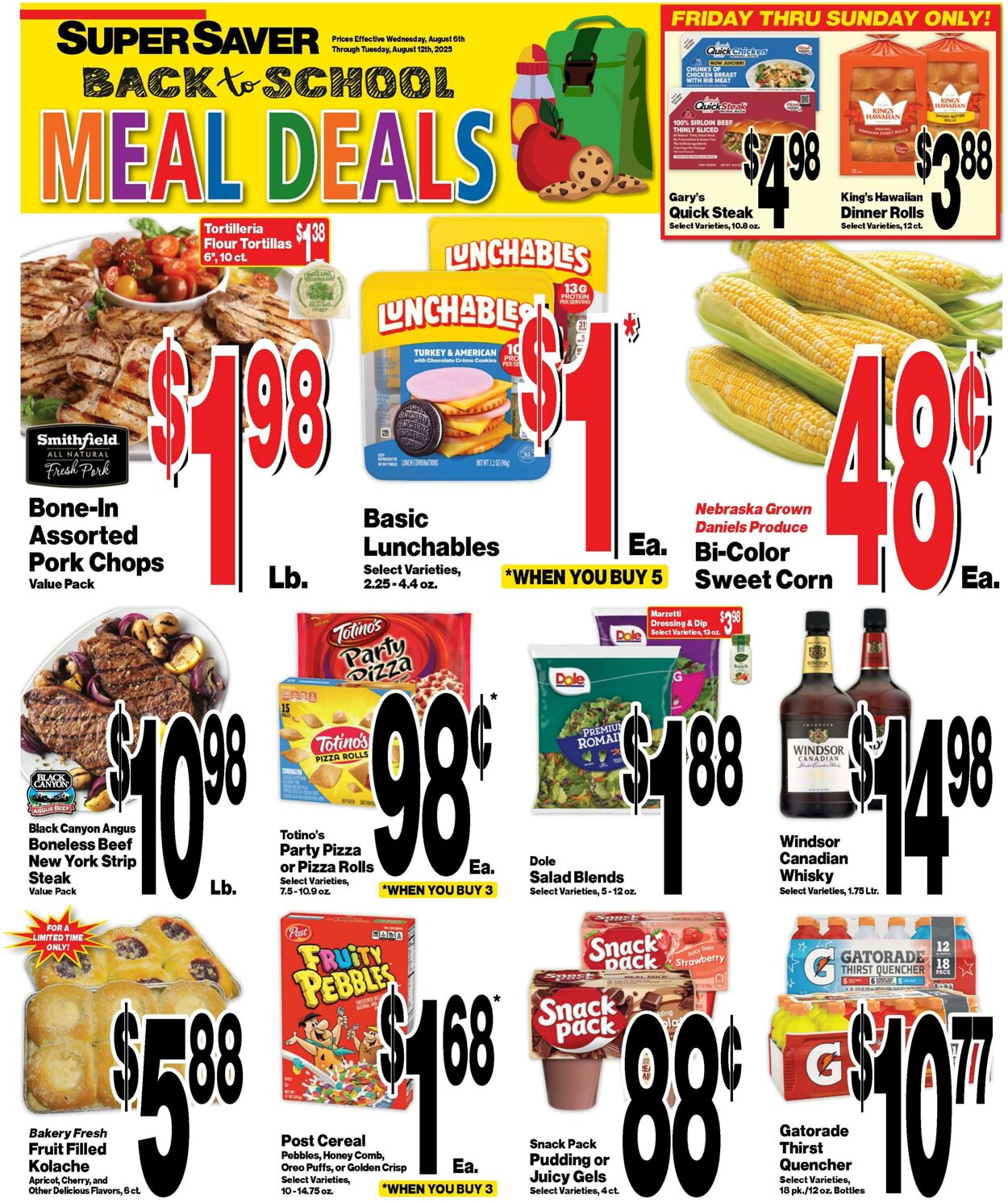 Weekly ad Super Saver 08/06/2025 - 08/12/2025