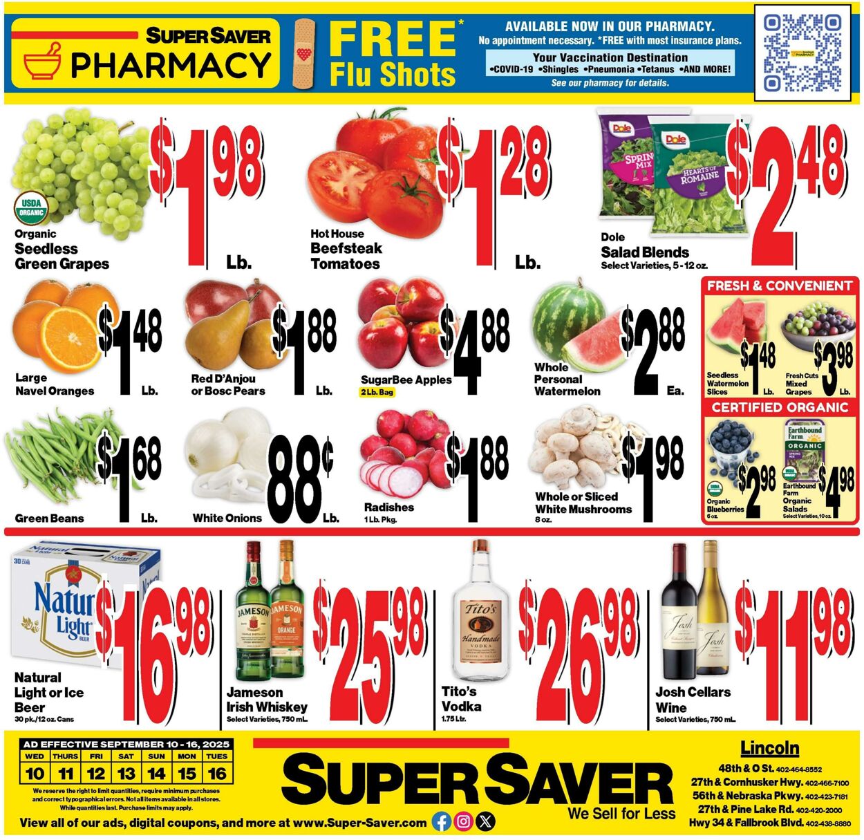 Weekly ad Super Saver 09/10/2025 - 09/16/2025