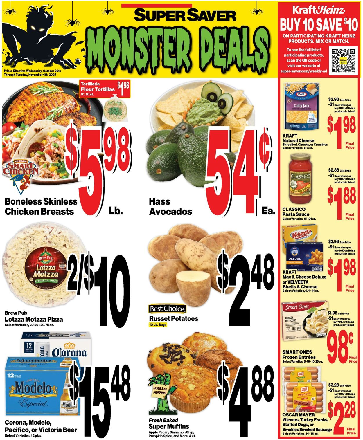 Weekly ad Super Saver 10/29/2025 - 11/04/2025