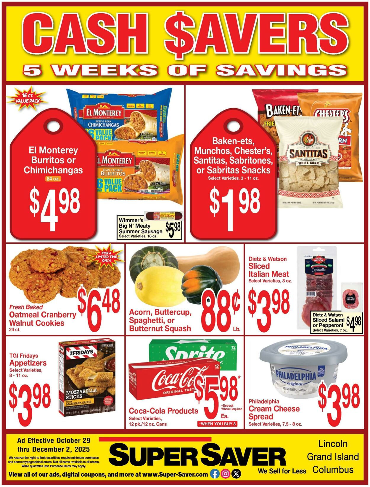 Weekly ad Super Saver 10/29/2025 - 12/02/2025