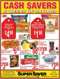 Weekly ad Super Saver 10/29/2025 - 12/02/2025
