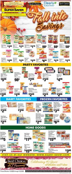 Weekly ad Super Saver 11/05/2025 - 12/02/2025
