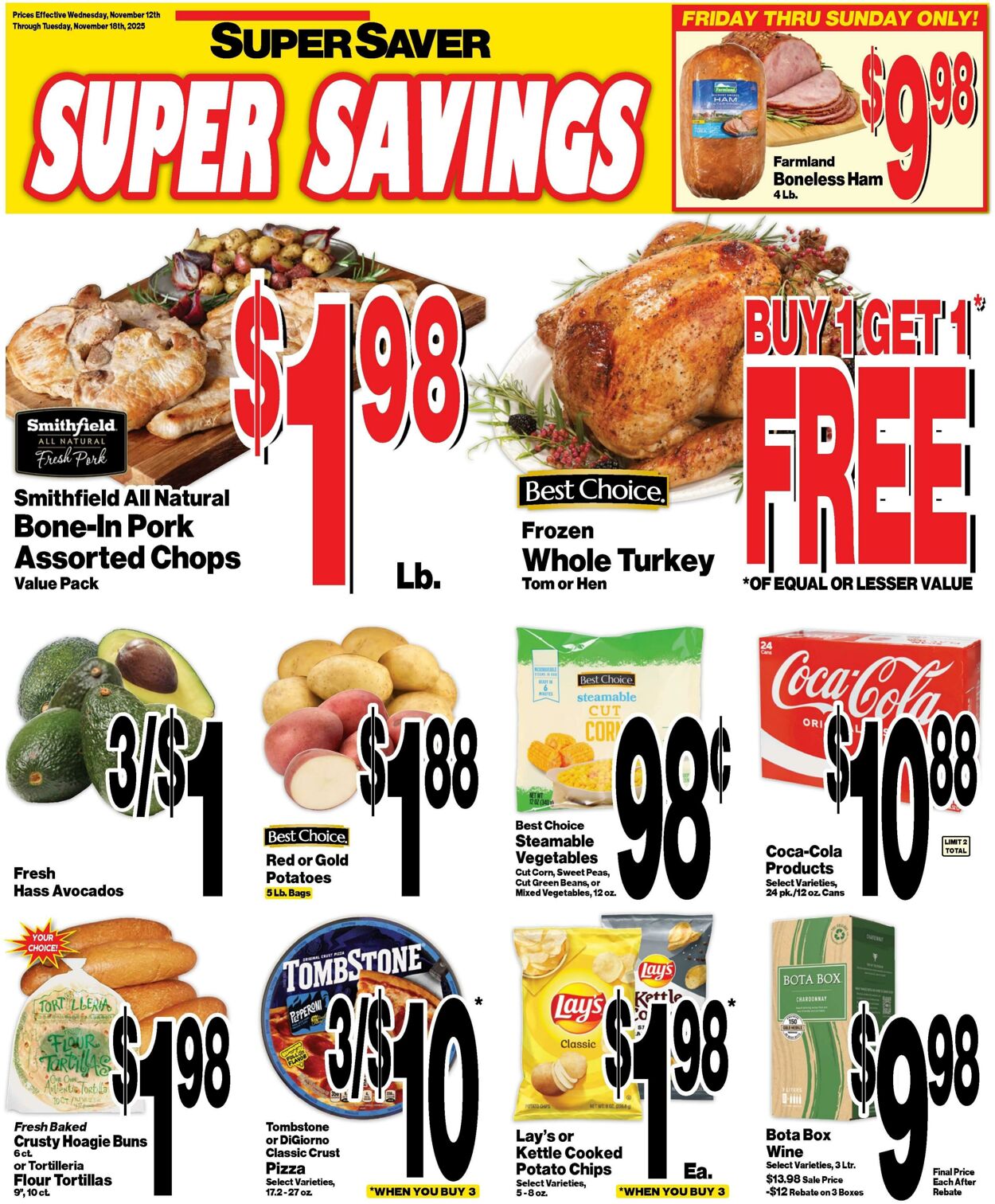 Weekly ad Super Saver 11/12/2025 - 11/18/2025