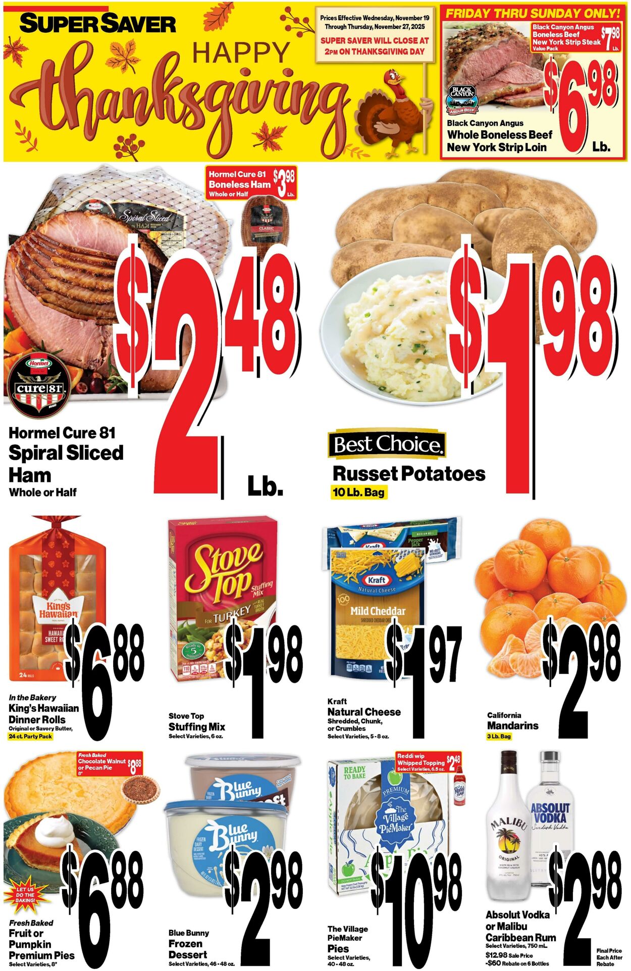 Weekly ad Super Saver 11/19/2025 - 11/27/2025