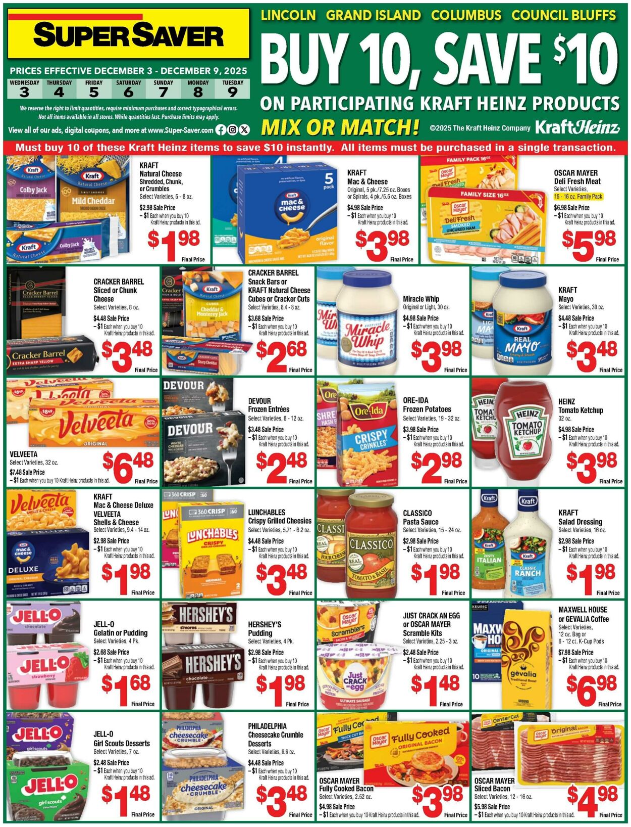 Weekly ad Super Saver 12/03/2025 - 12/09/2025