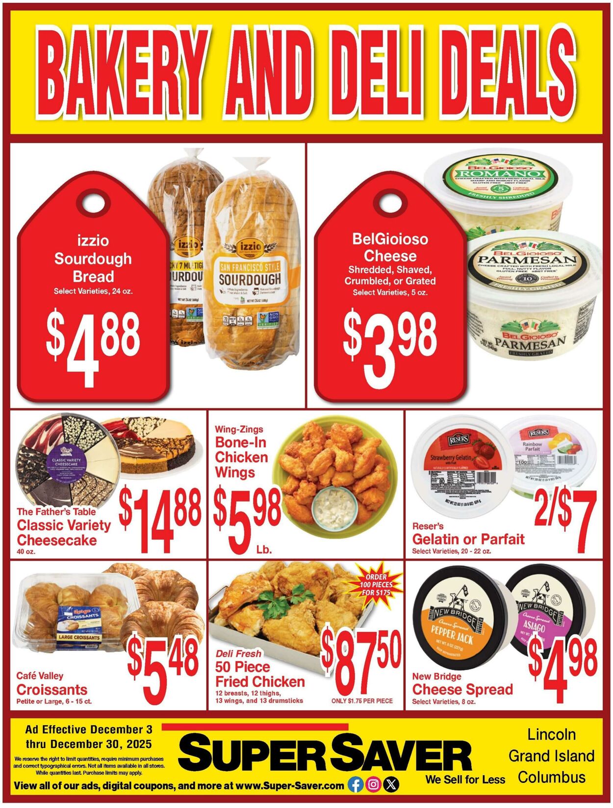 Weekly ad Super Saver 12/03/2025 - 12/30/2025