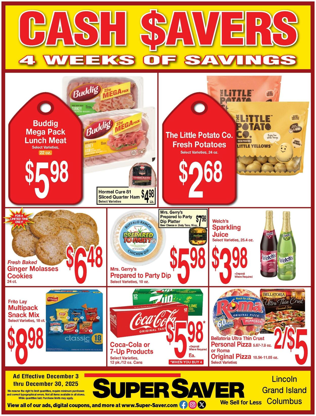 Super Saver Promotional weekly ads