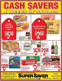 Weekly ad Super Saver 12/03/2025 - 12/30/2025
