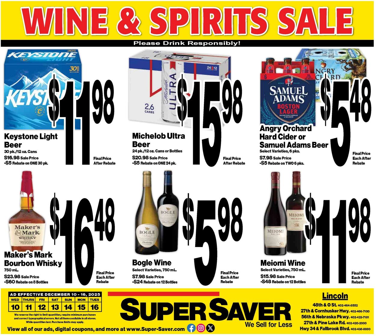 Weekly ad Super Saver 12/10/2025 - 12/16/2025