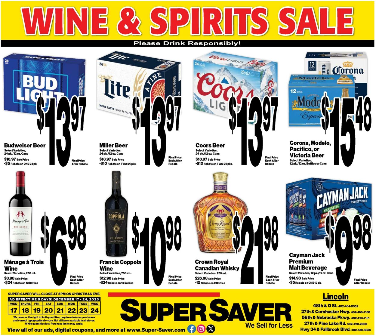 Weekly ad Super Saver 12/17/2025 - 12/24/2025