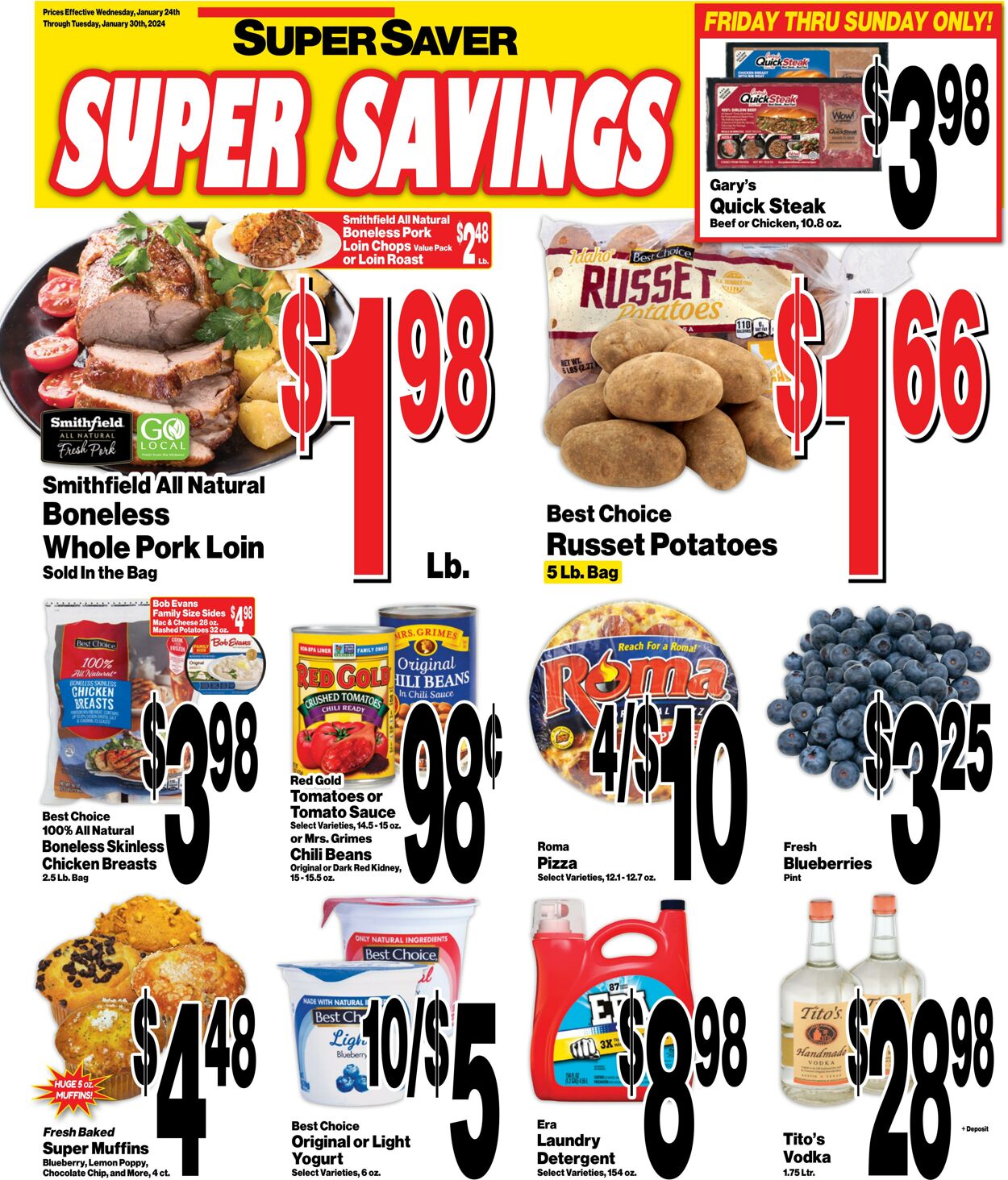 Weekly ad Super Saver 01/24/2024 - 01/30/2024
