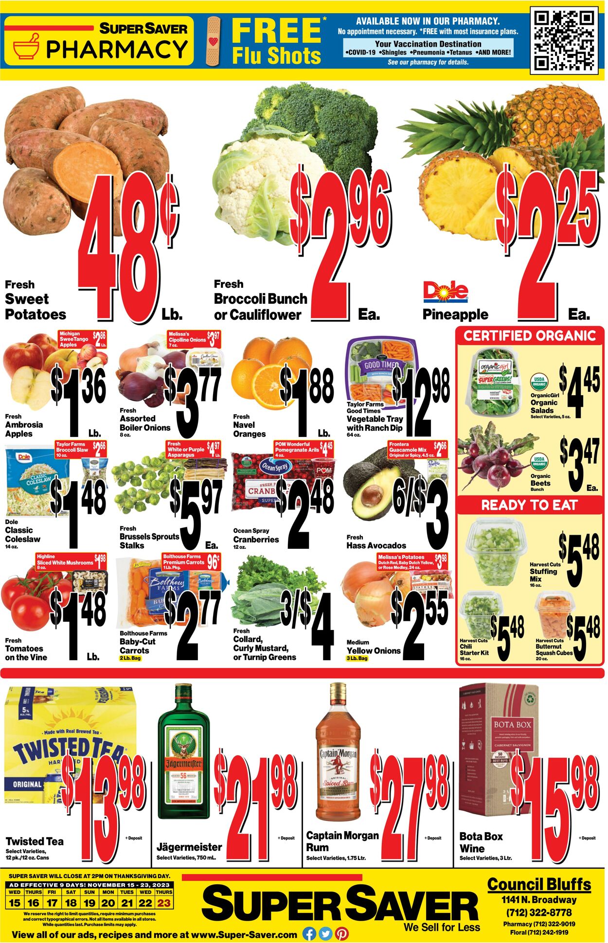 Weekly ad Super Saver 11/16/2023 - 11/23/2023