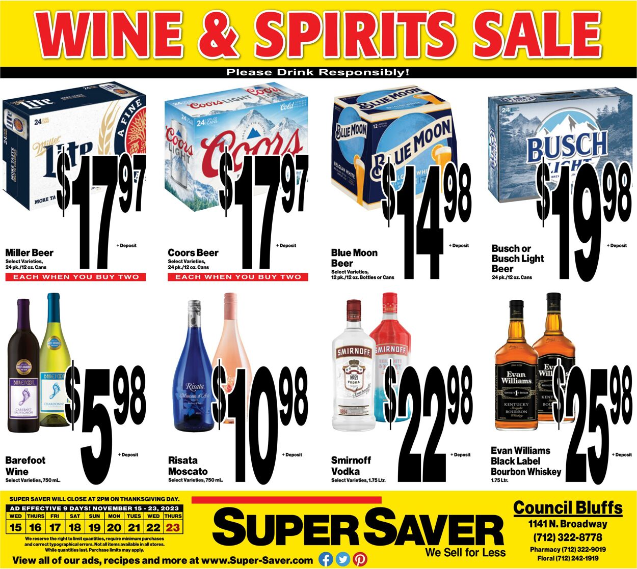 Weekly ad Super Saver 11/16/2023 - 11/23/2023