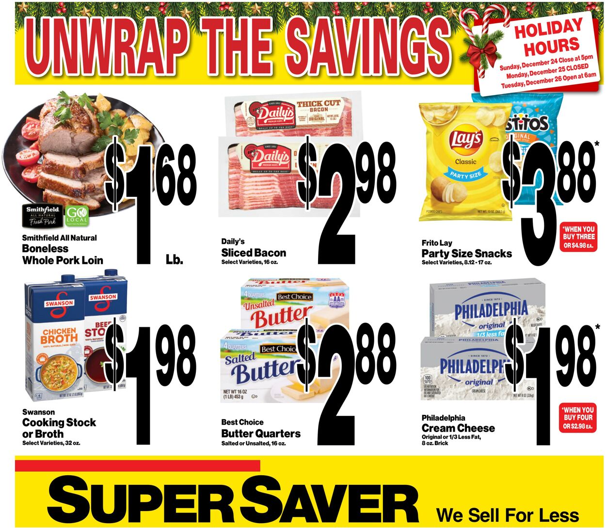 Weekly ad Super Saver 12/20/2023 - 12/26/2023