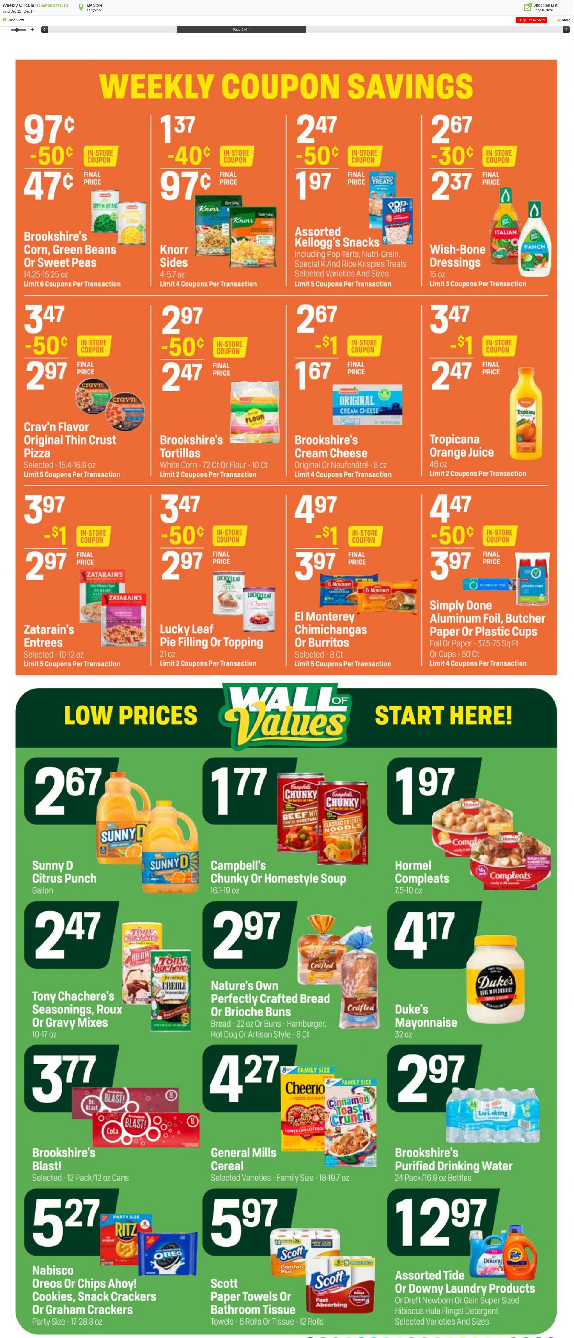 Weekly ad Super1Foods 12/18/2024 - 12/24/2024