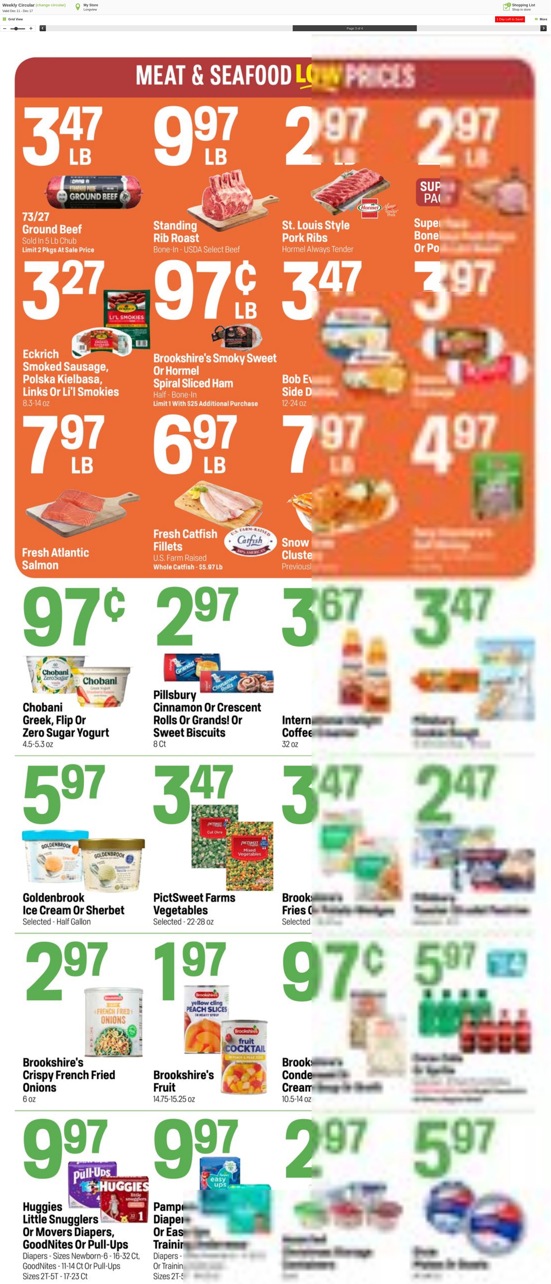 Weekly ad Super1Foods 12/18/2024 - 12/24/2024