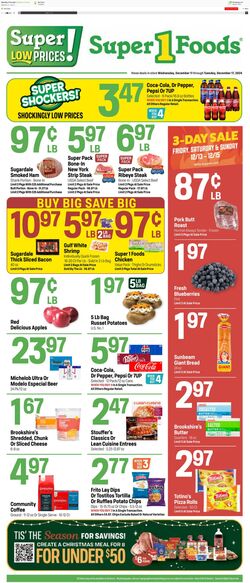 Weekly ad Super1Foods 12/18/2024 - 12/24/2024