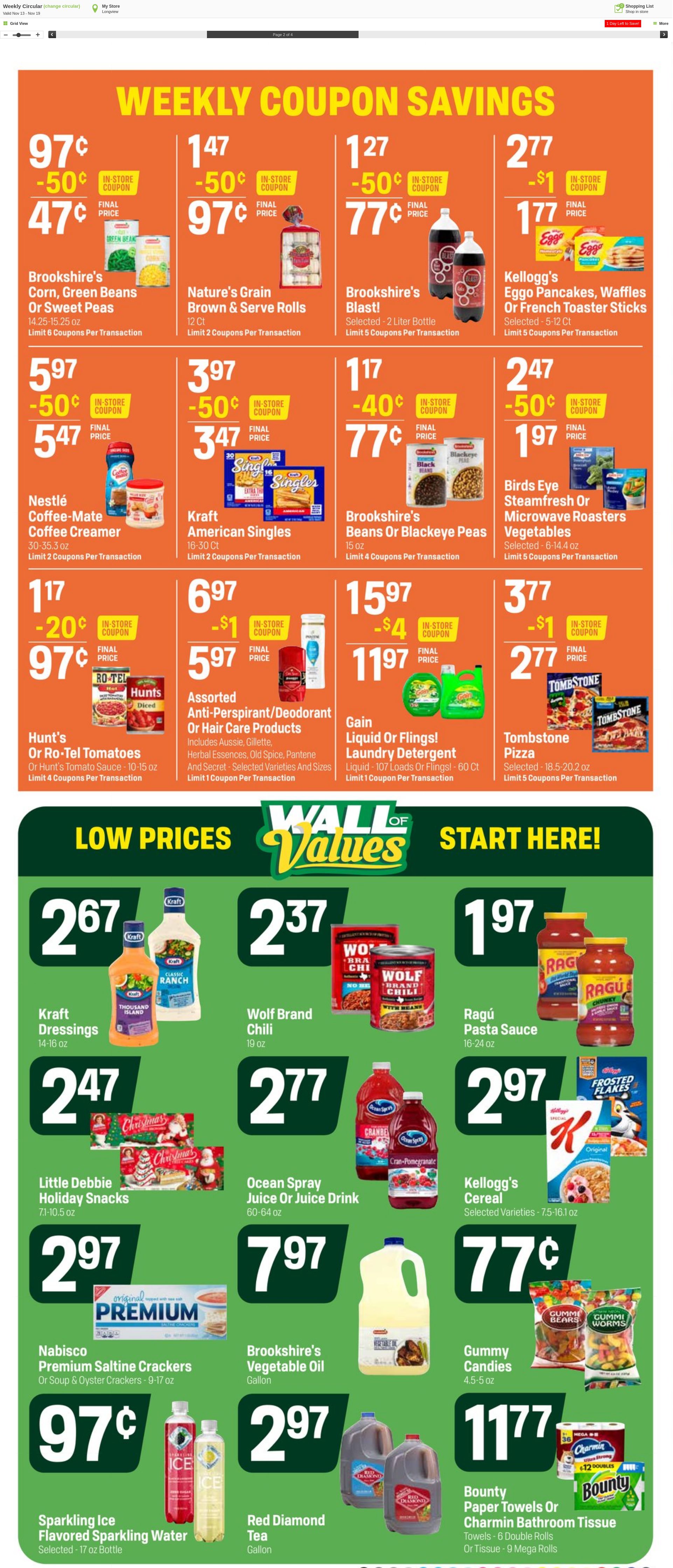 Weekly ad Super1Foods 11/20/2024 - 11/28/2024