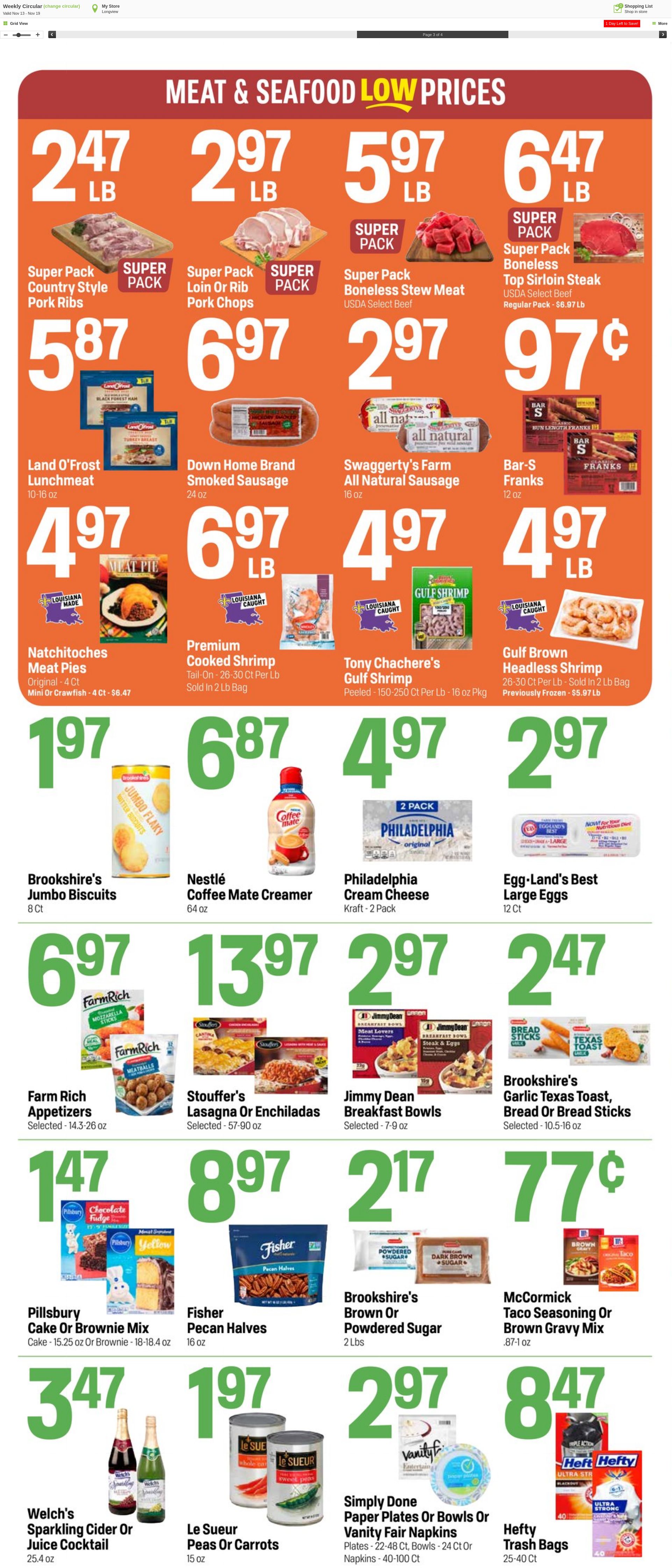 Weekly ad Super1Foods 11/20/2024 - 11/28/2024