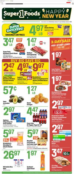 Weekly ad Super1Foods 01/08/2025 - 01/14/2025