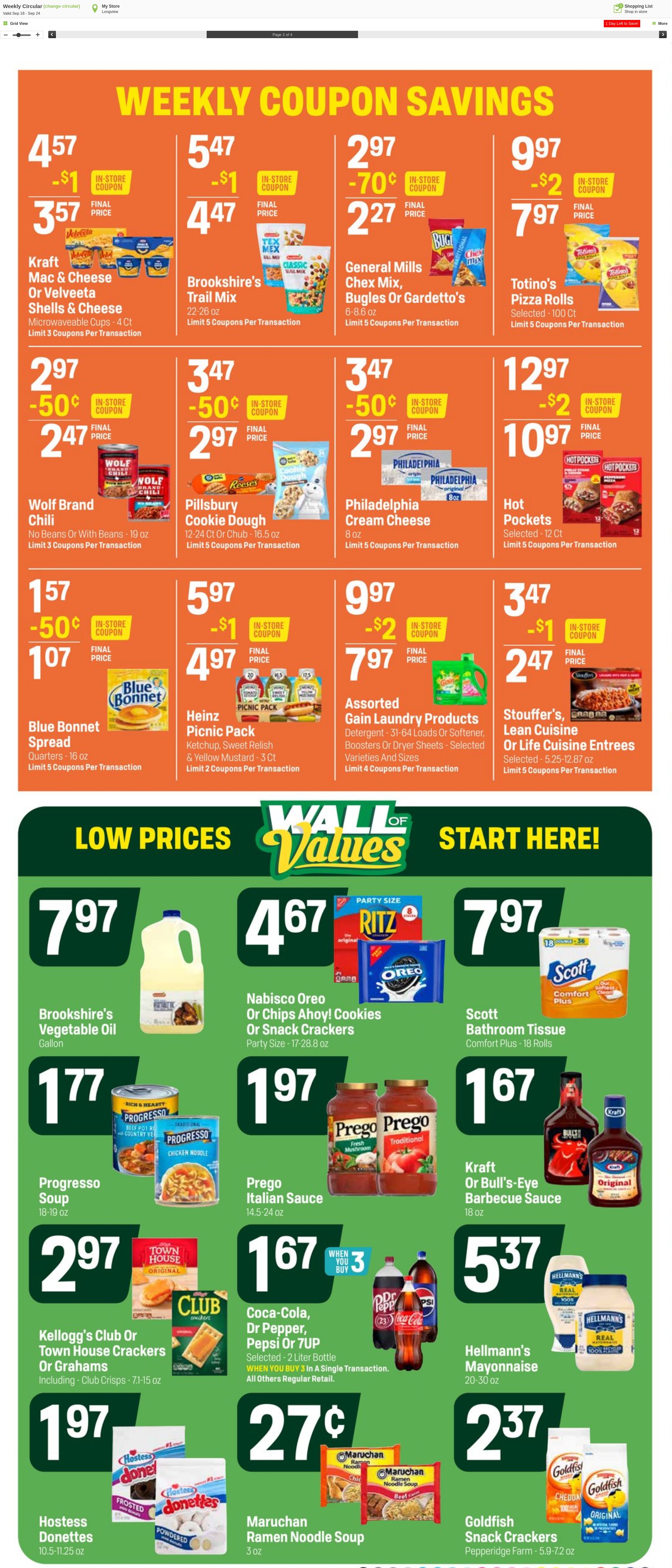 Weekly ad Super1Foods 09/25/2024 - 10/01/2024