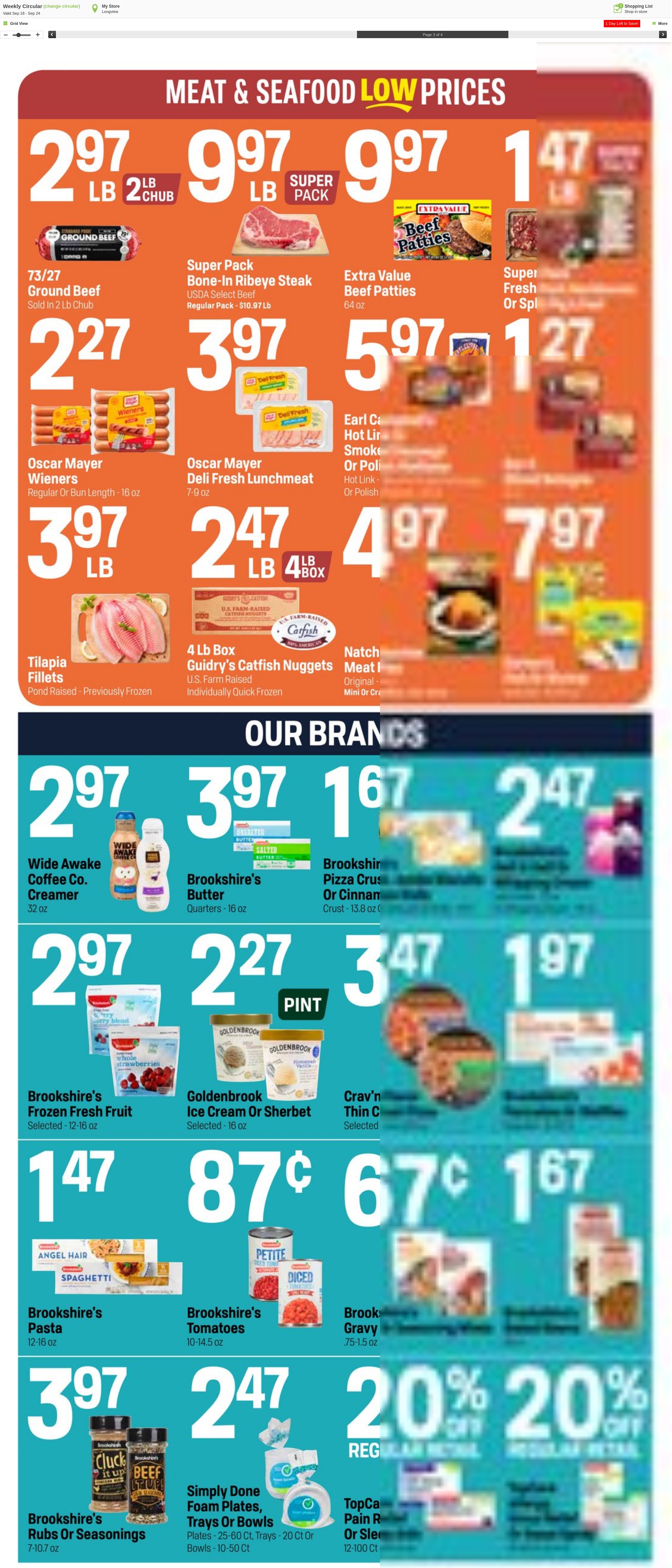 Weekly ad Super1Foods 09/25/2024 - 10/01/2024